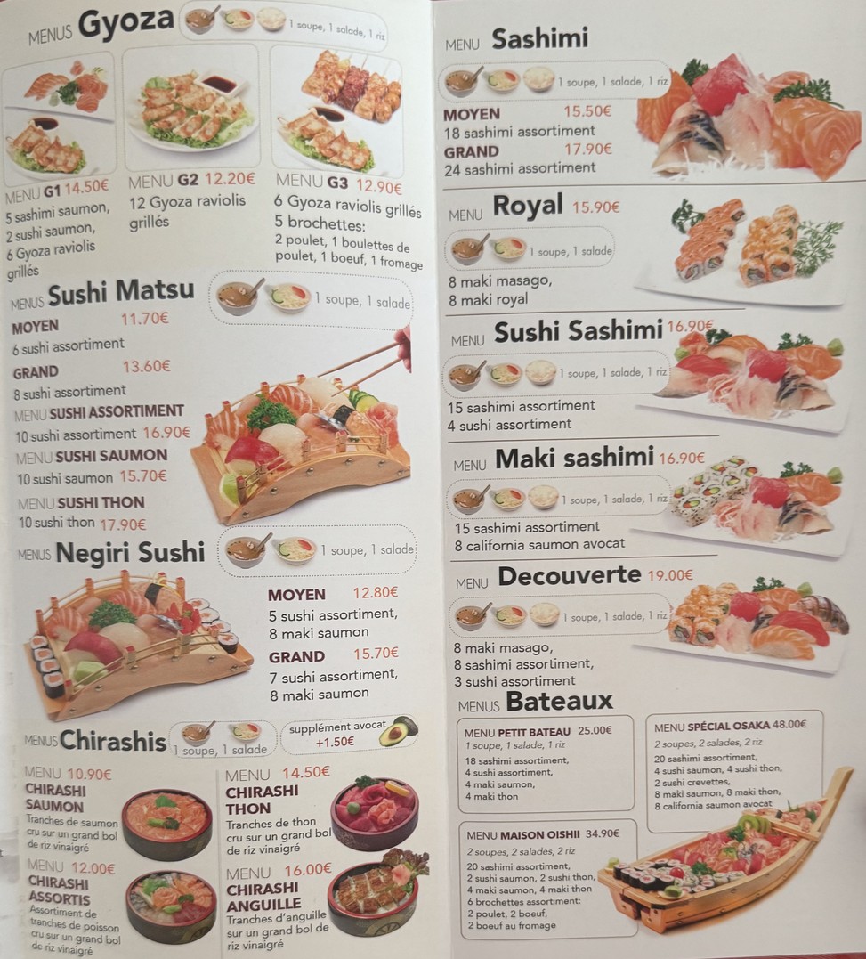 Oishii menu 4
