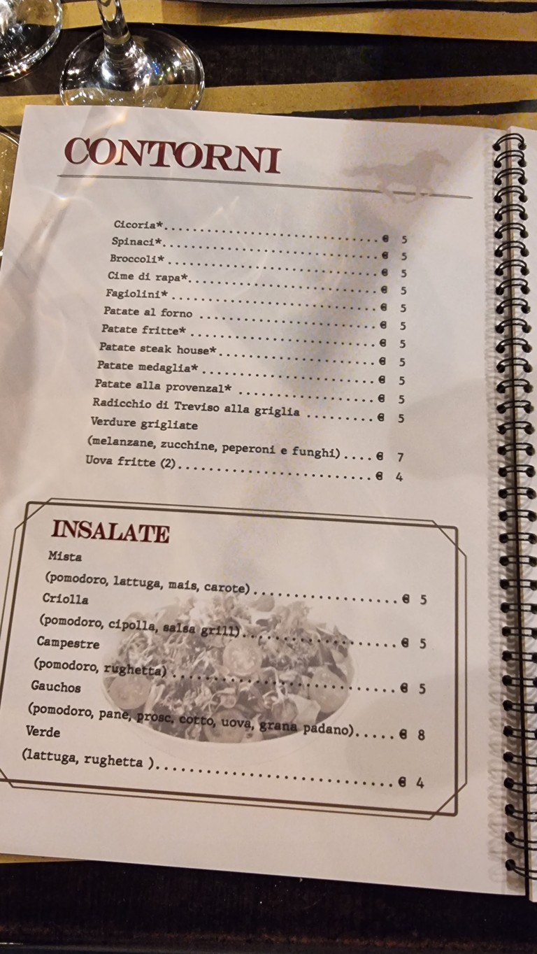 Gauchos Ristoranti - Battistini menu 4
