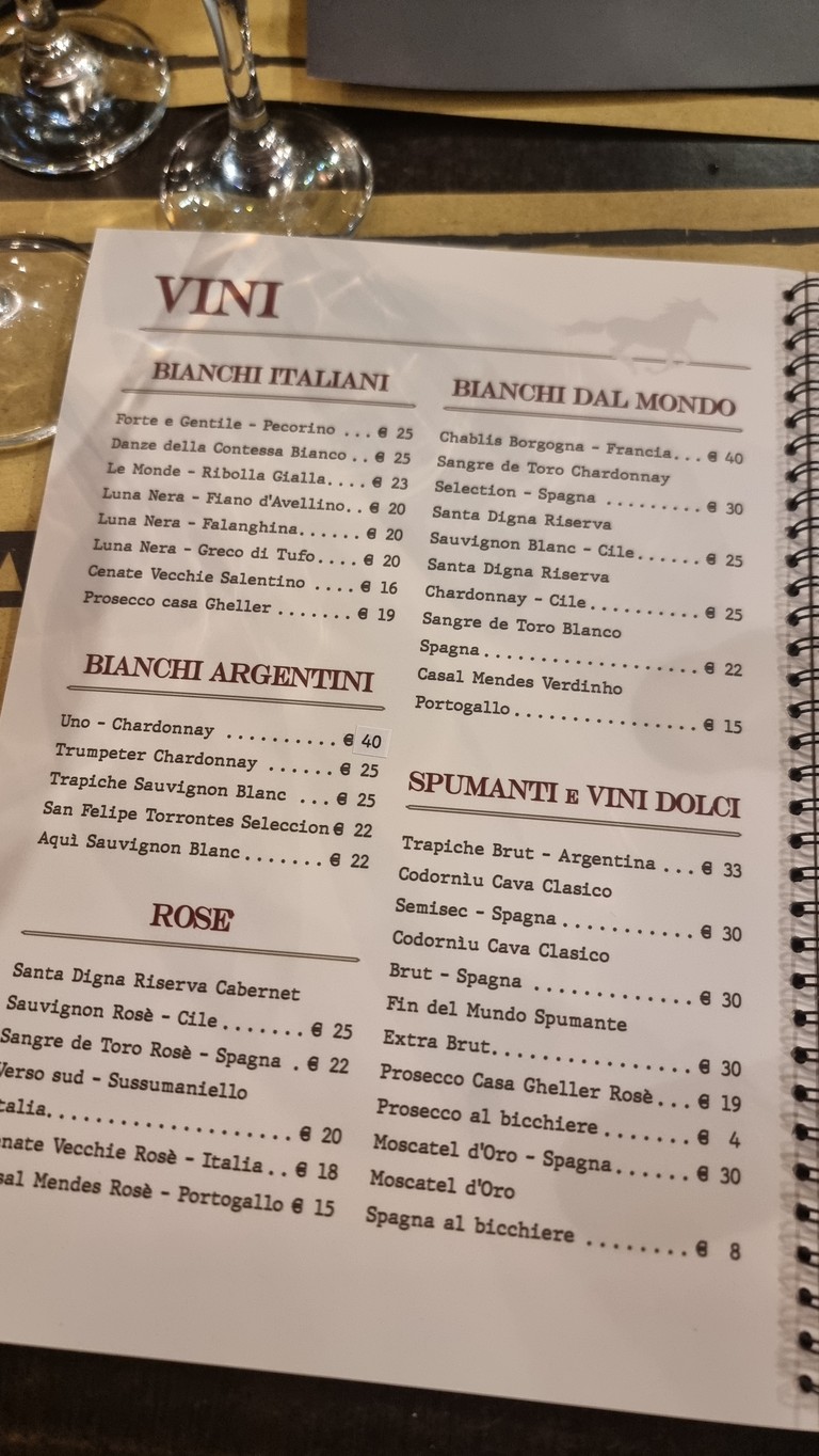 Gauchos Ristoranti - Battistini menu 9