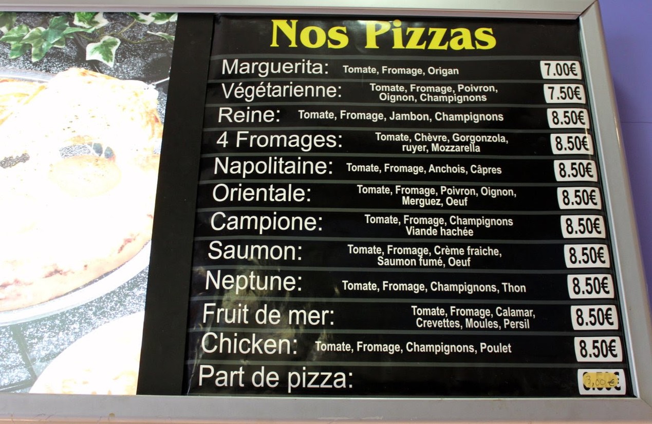 Le Moulin d'Auteuil menu 1