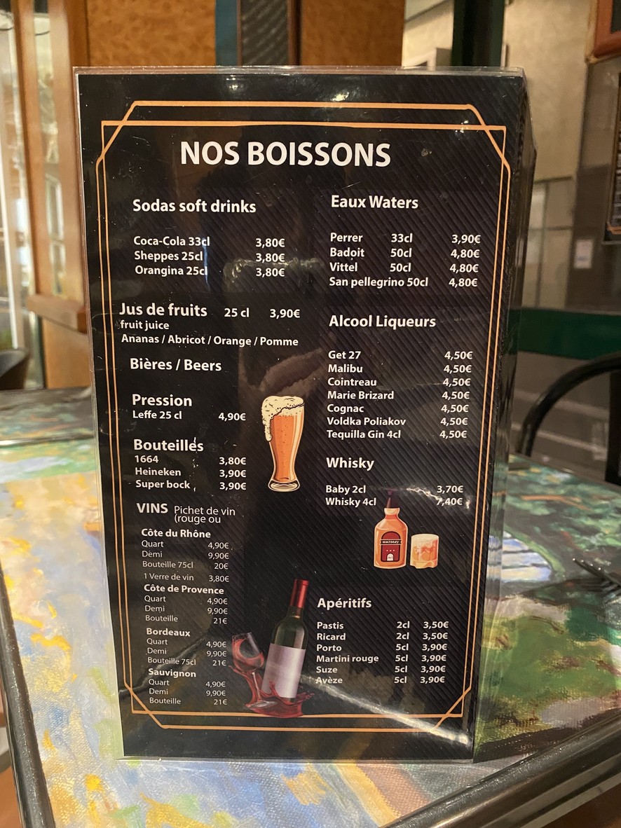 Café Brasserie Le Paul Fort menu 2