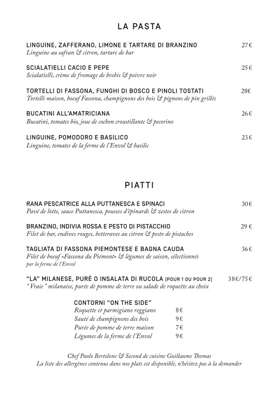 Ristorante National menu 3