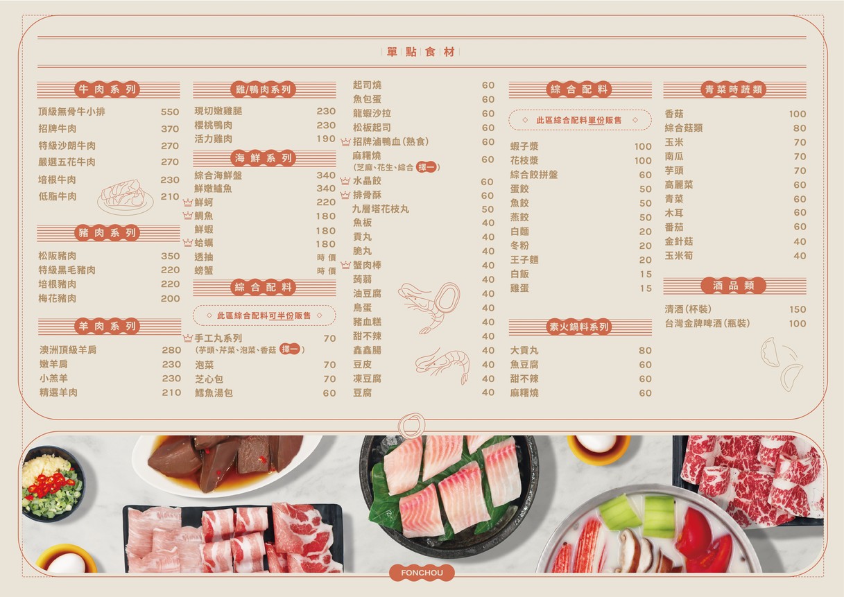 Fengqiao Huoguo menu 2