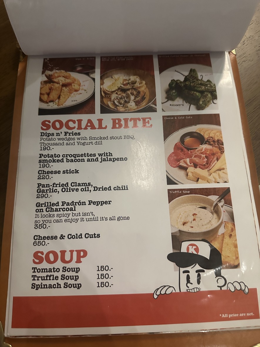 Kenny's BKK - Sukhumvit 31 menu 2