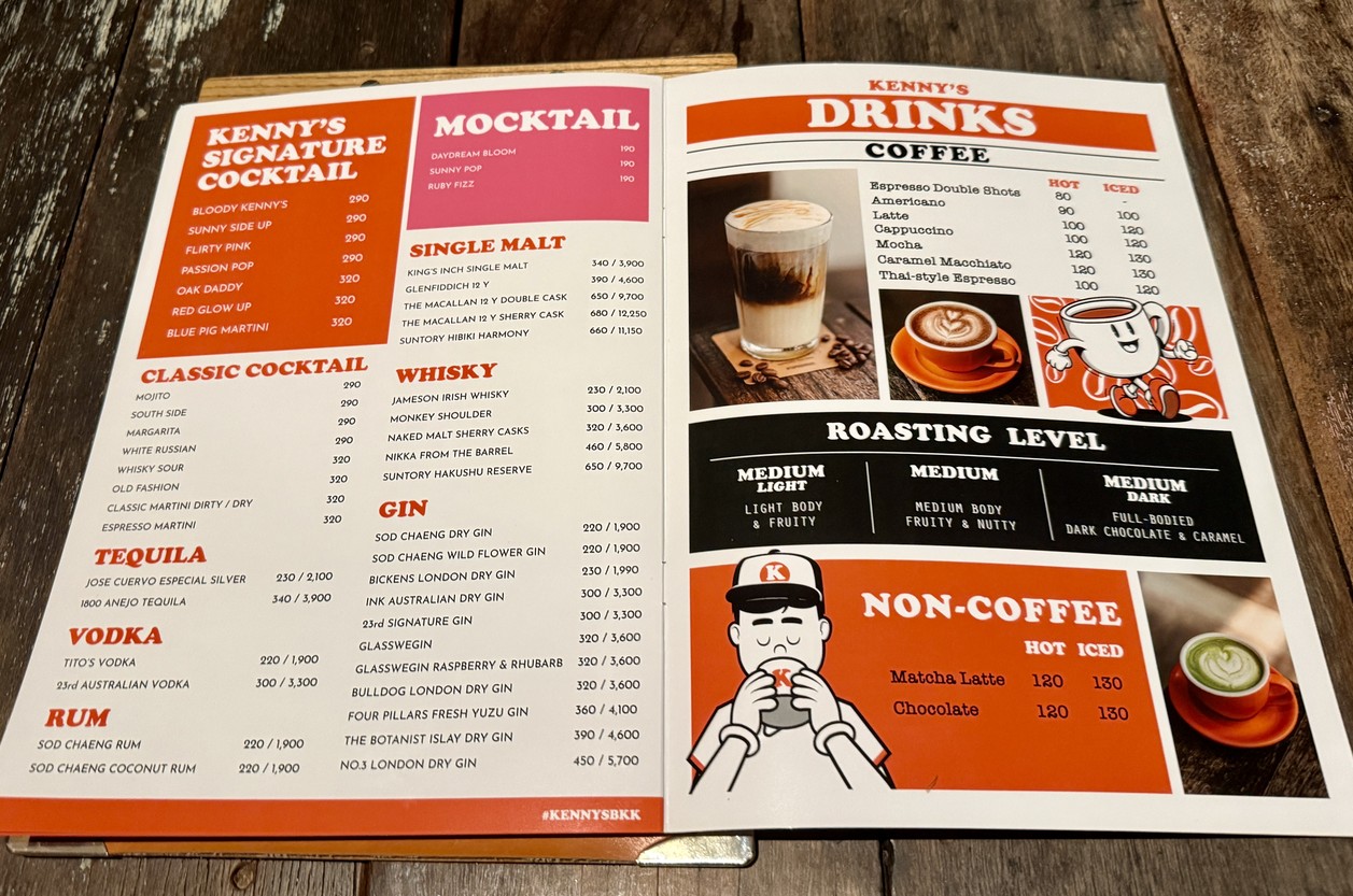 Kenny's BKK - Sukhumvit 31 menu 5