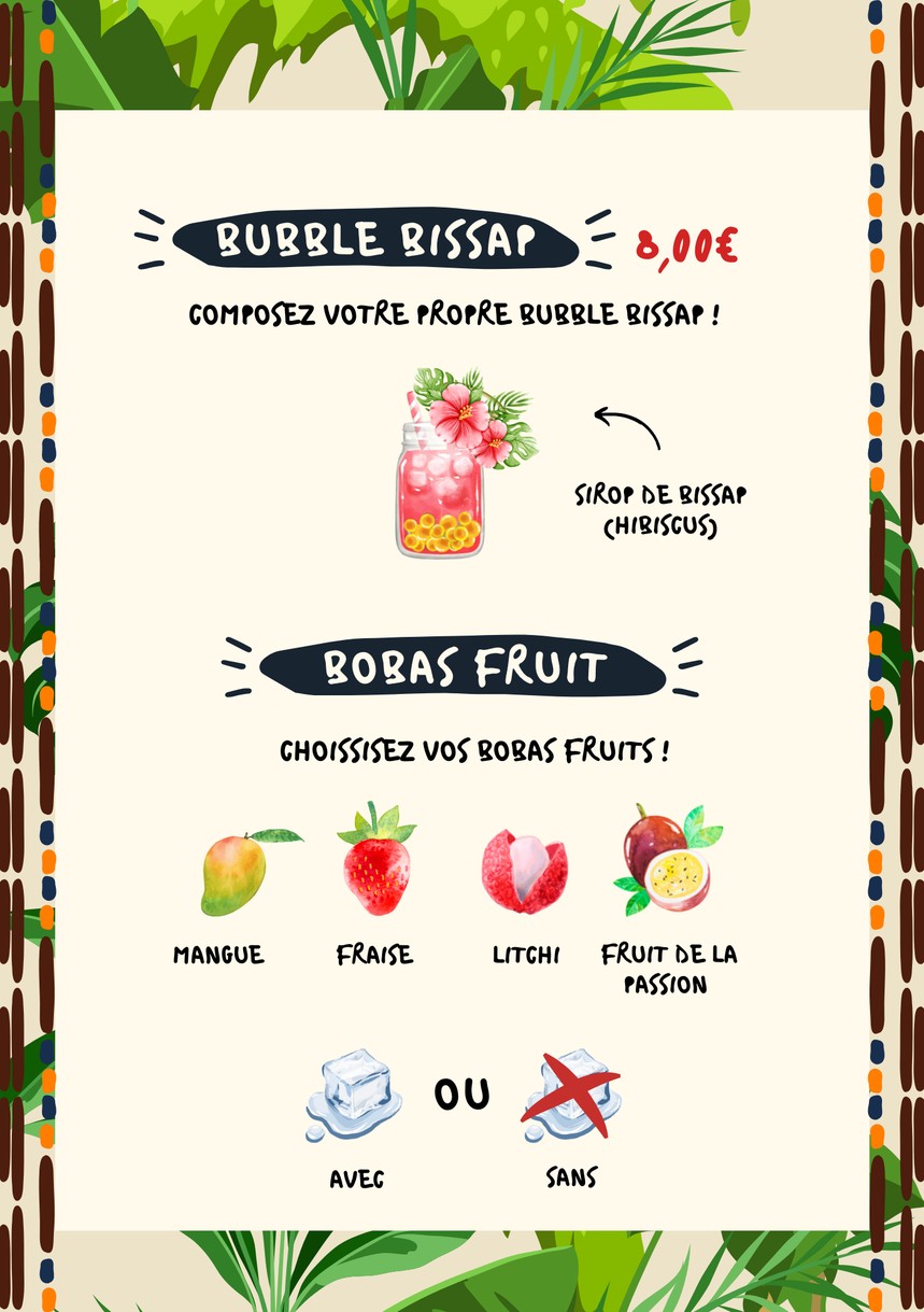 Savane & Mousson Restaurant - Paris 11 menu 6