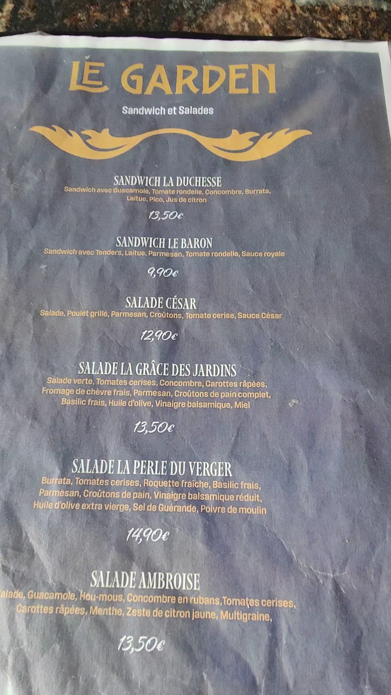Owen's menu 1