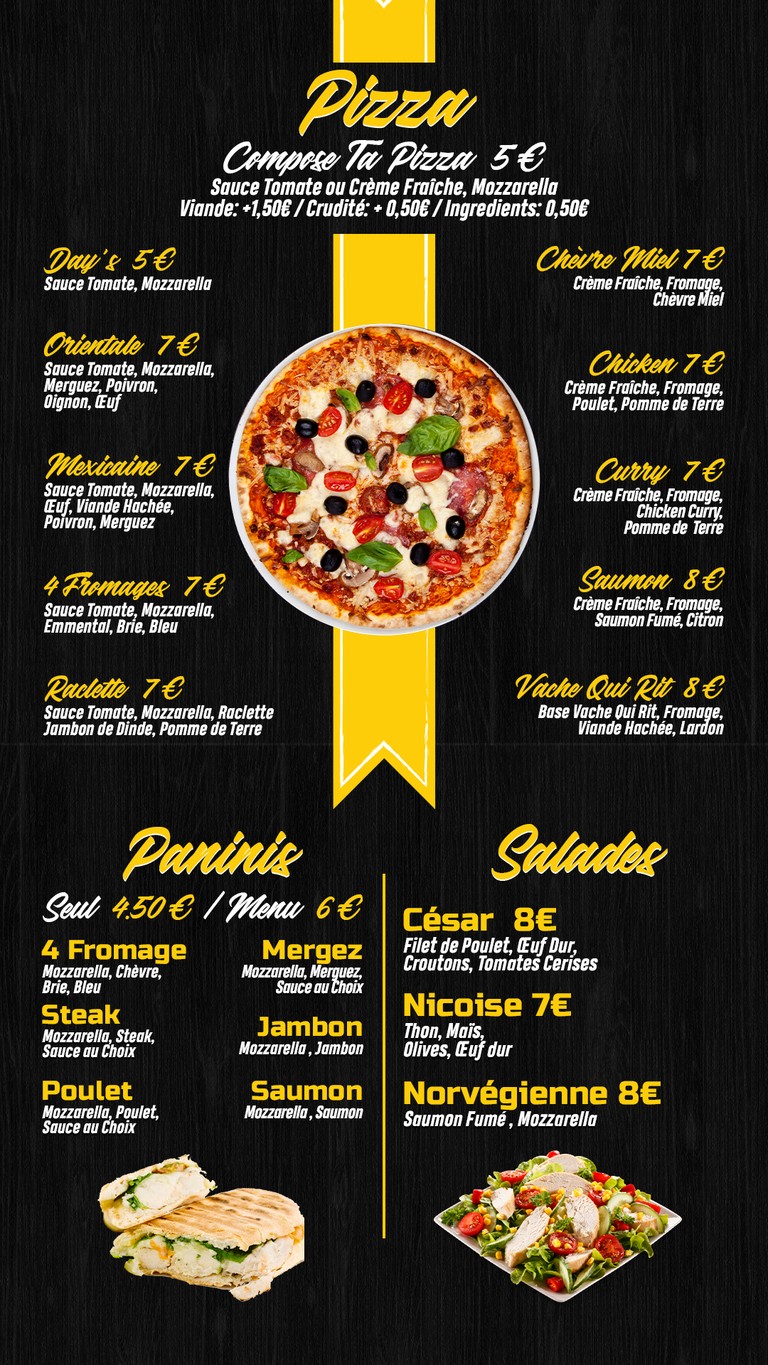 Day's Burger menu 3