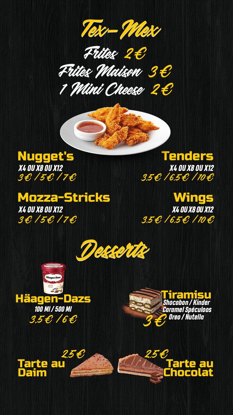 Day's Burger menu 4