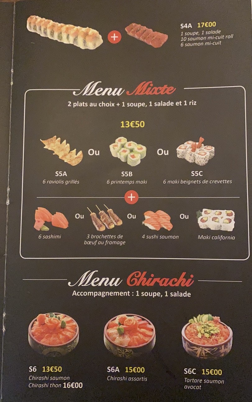 Bistrot Osaka menu 2