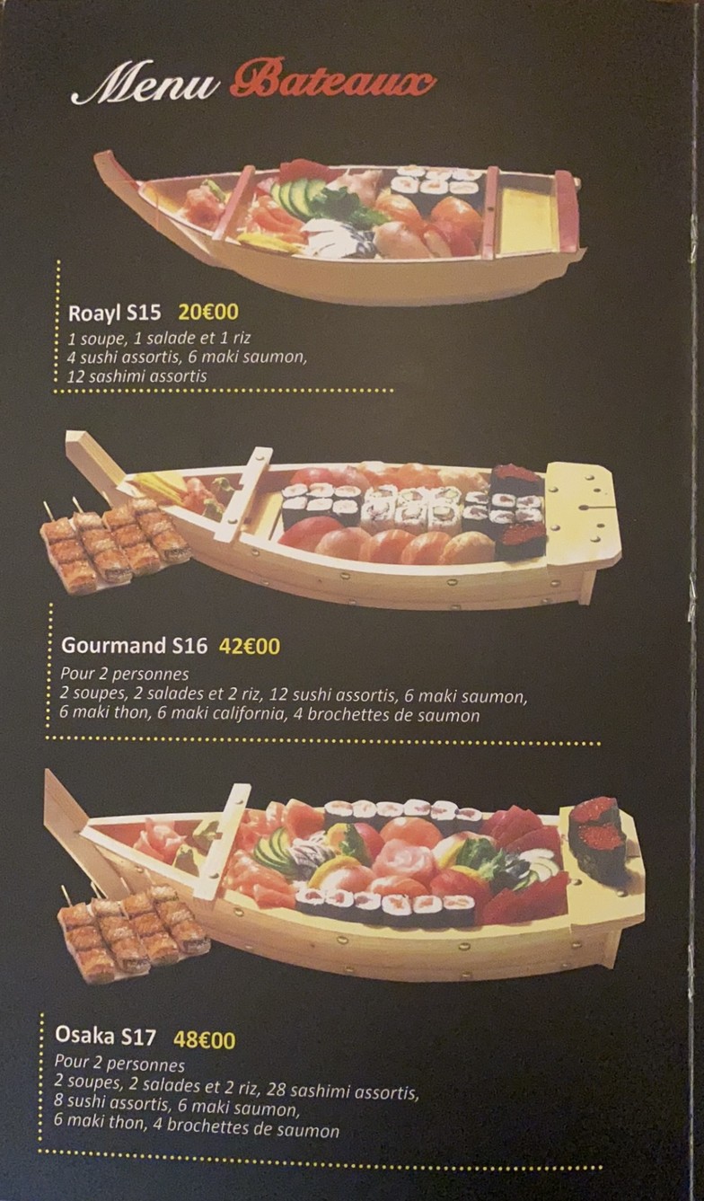 Bistrot Osaka menu 3
