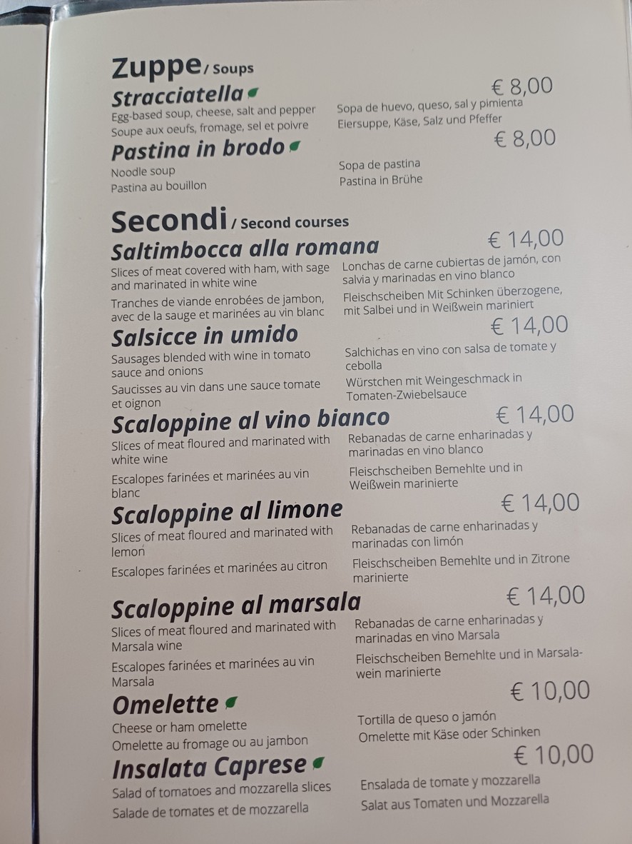 Museum Restaurant menu 2