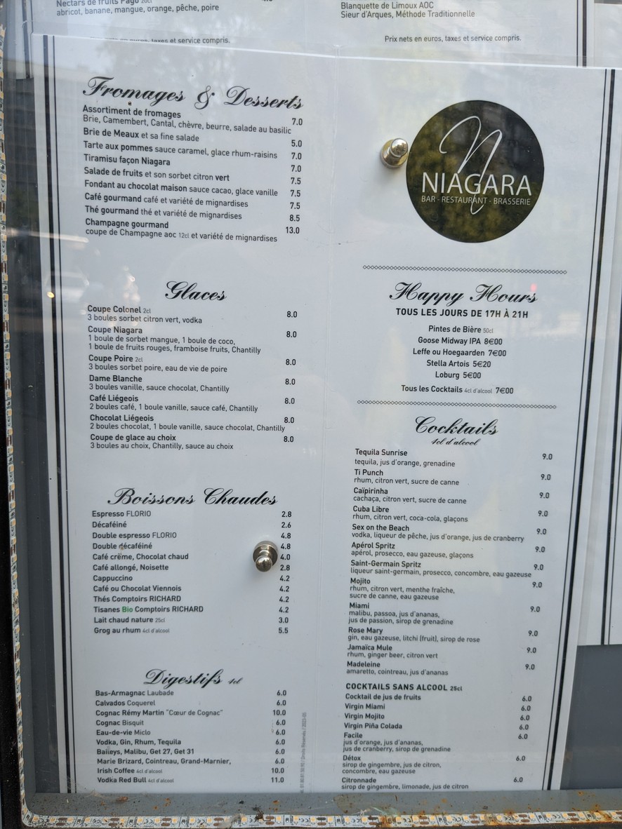 Niagara Cafe menu 4
