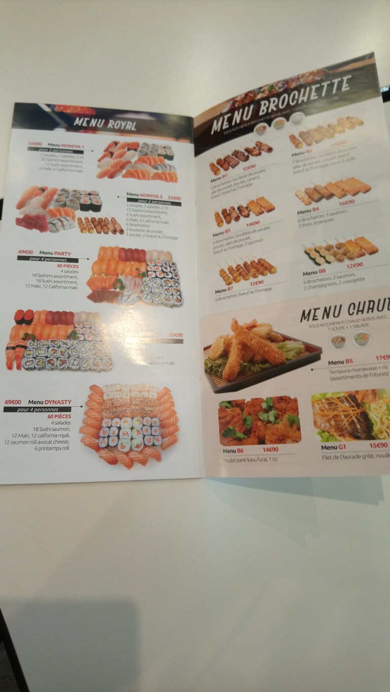 Nomiya menu 3