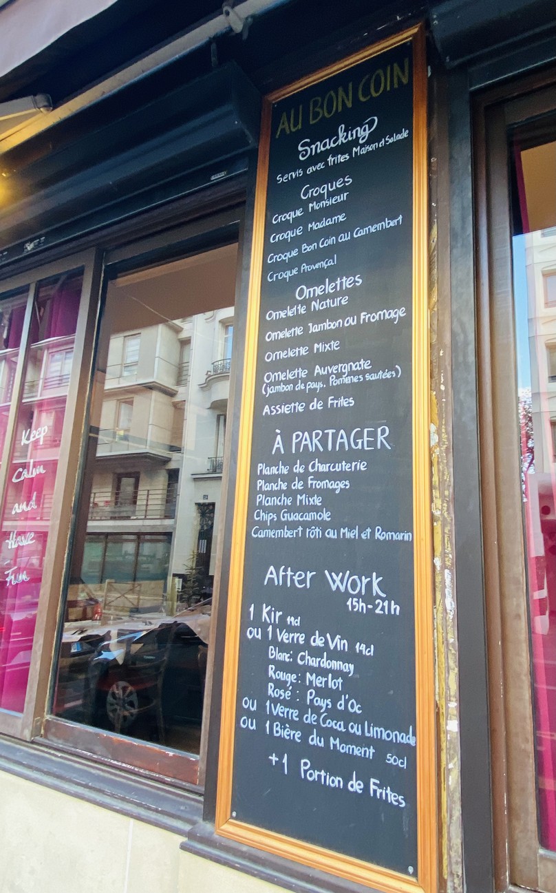Au Bon Coin menu 3