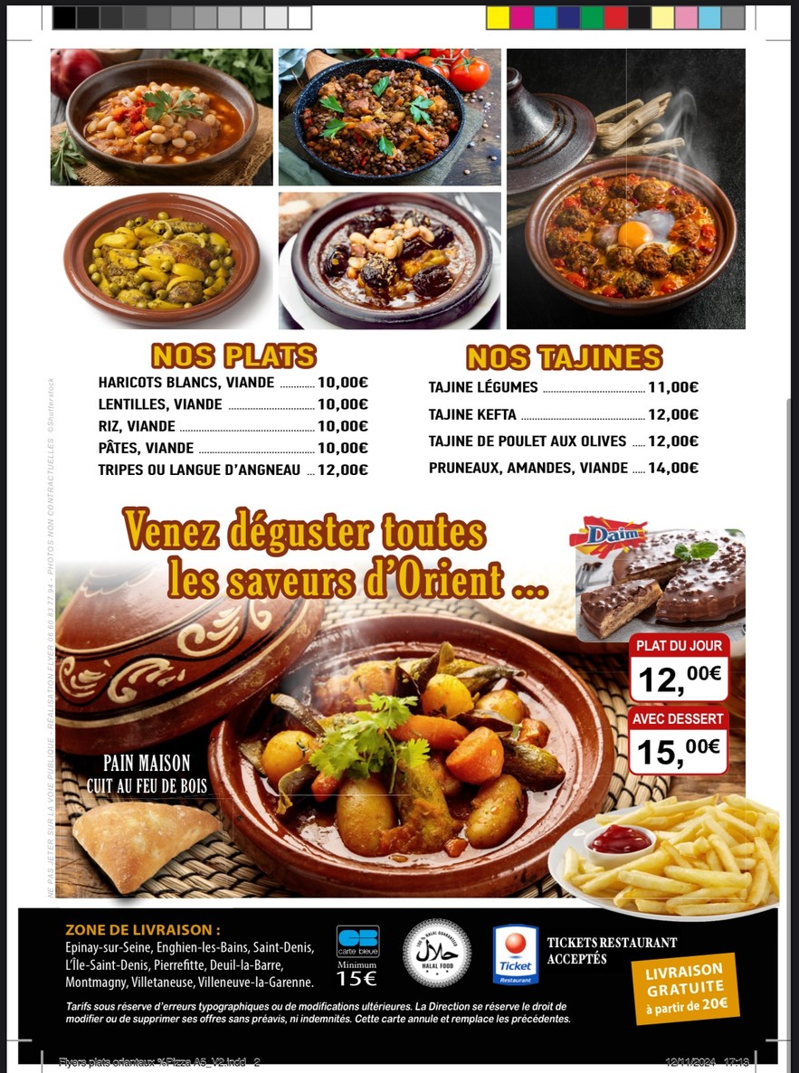 Pourcentage%Pizza menu 5