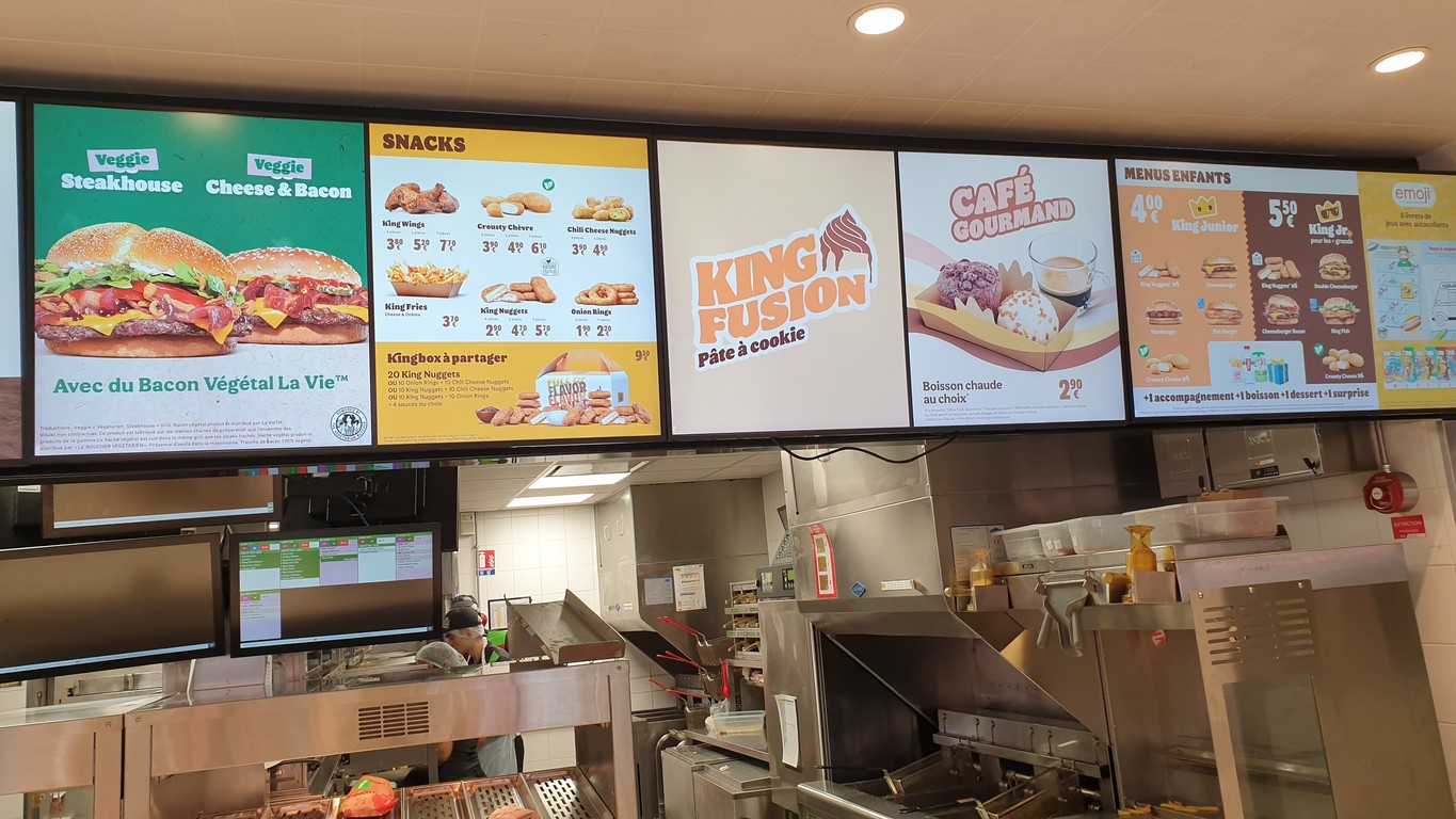 Burger King menu 1