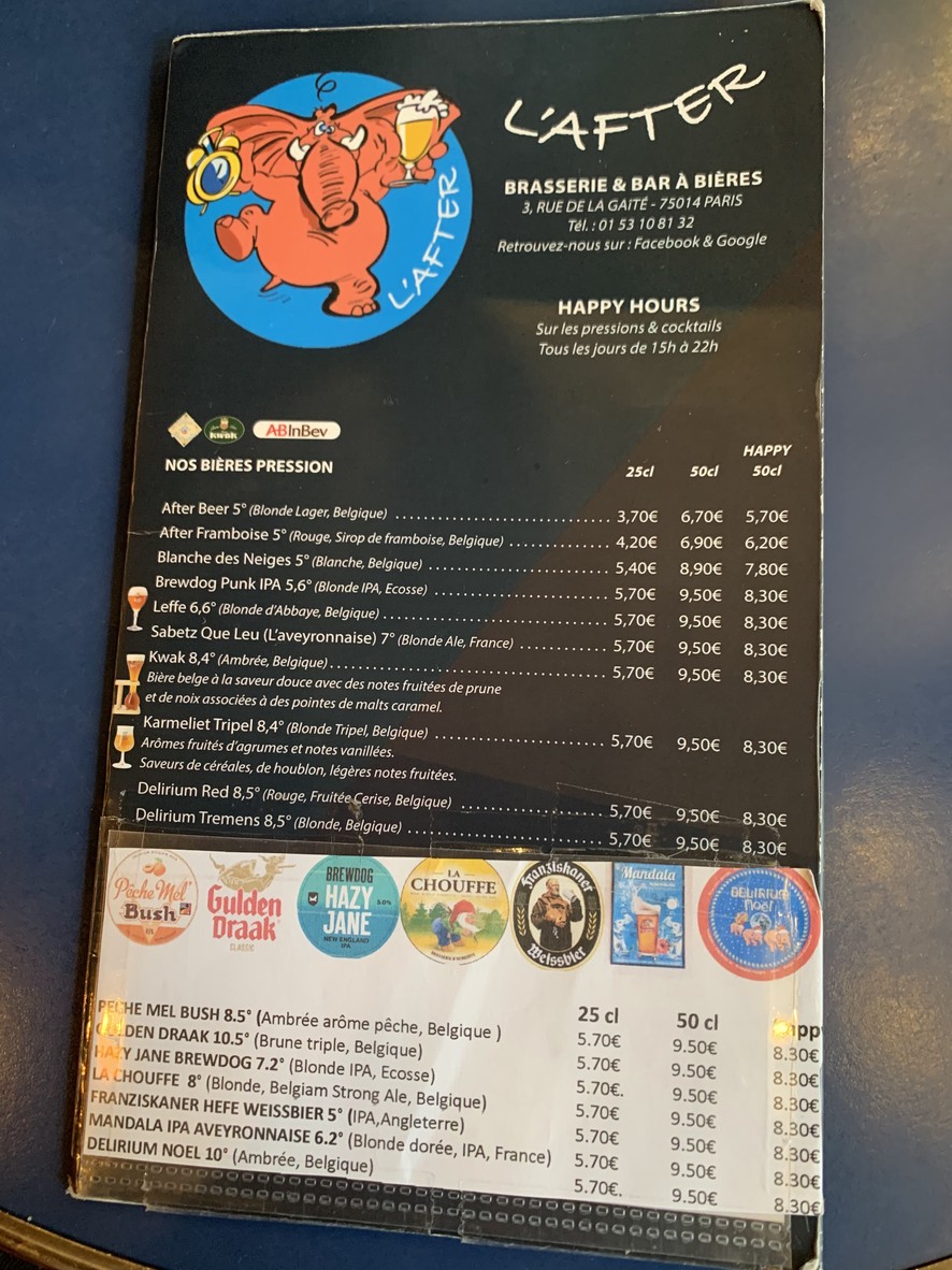 L'After menu 2