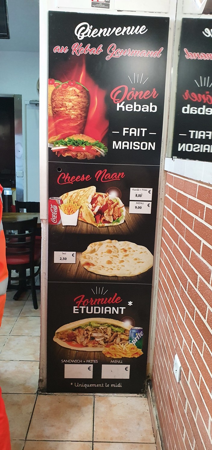 Quebab Gourmand QG menu 1