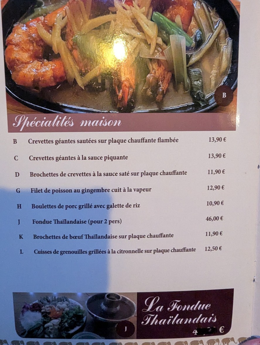 Jardin d'Asie menu 10