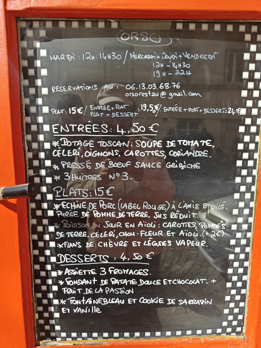ORSO menu 1