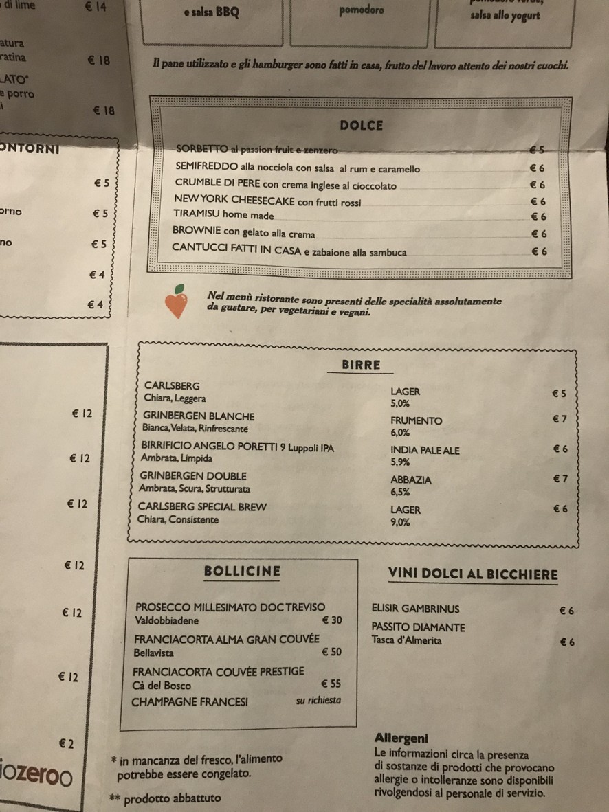 Vinile menu 4