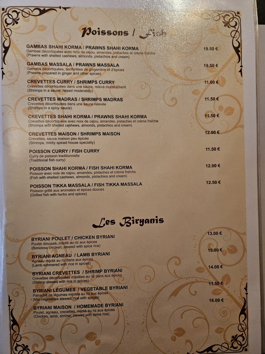 Krishna menu 5