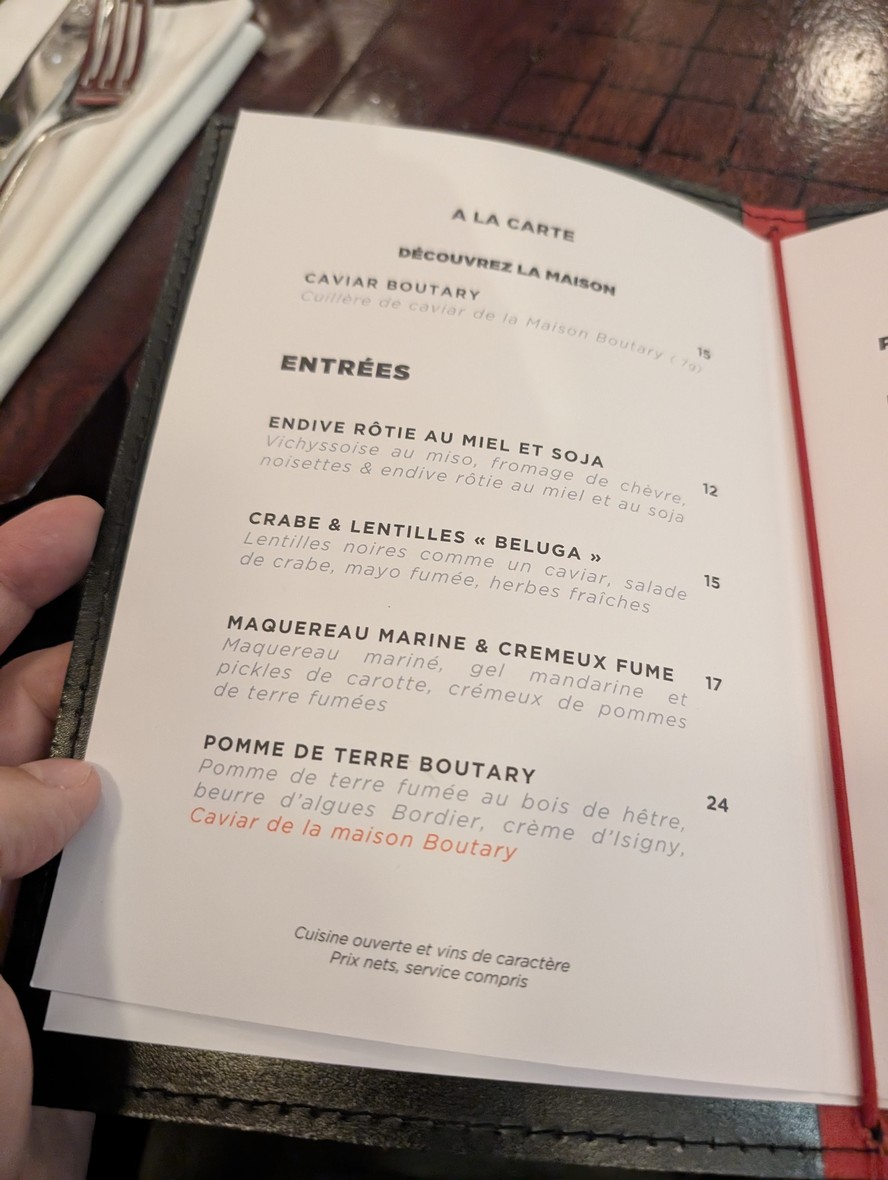 Le Comptoir Boutary menu 5
