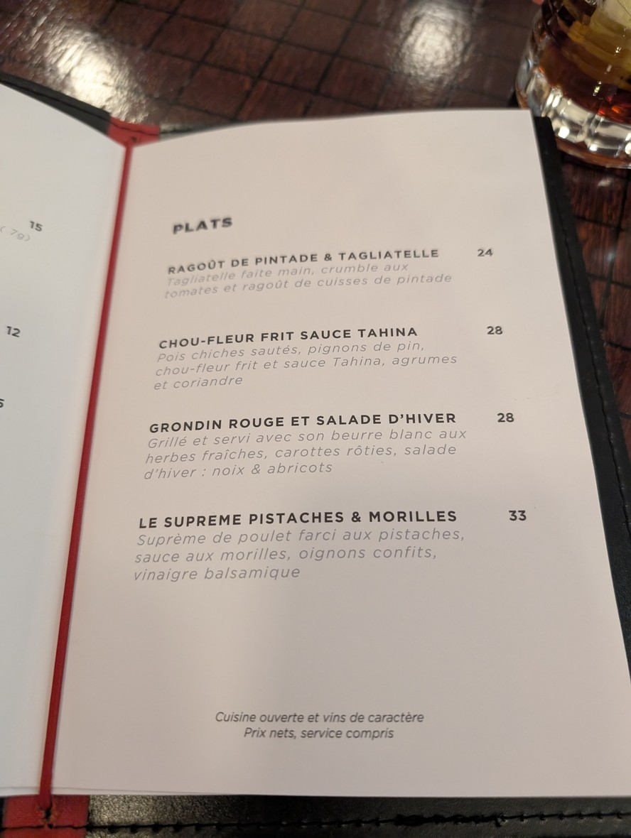Le Comptoir Boutary menu 6