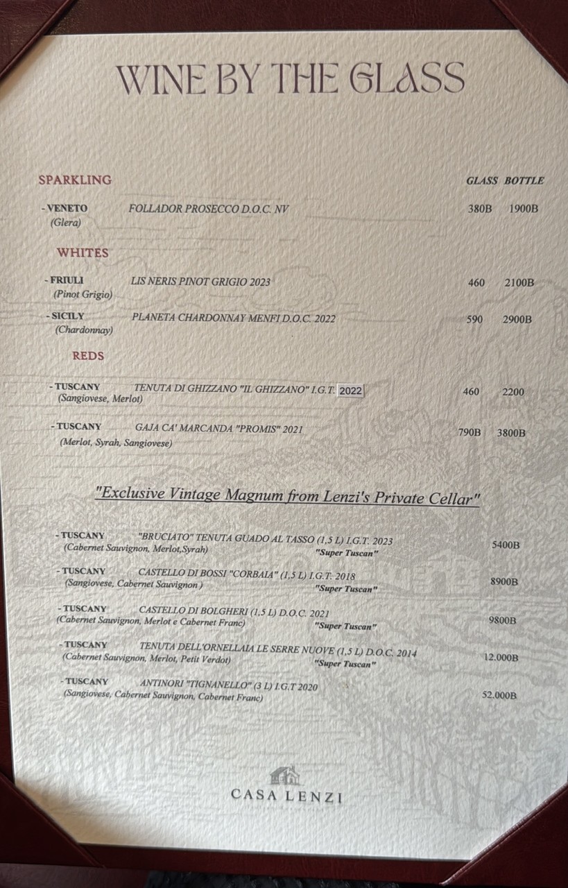 كاسا لينزي مطعم إيطالي menu 4