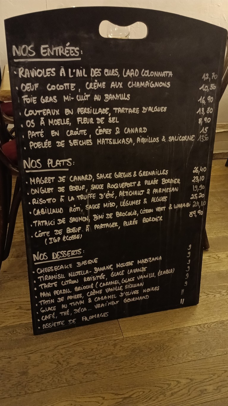 La CaVe 몽트뢰유 - 레스토랑 및 와인 셀러 menu 1