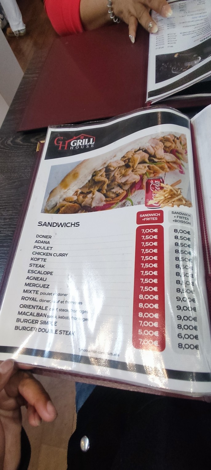 Grill house menu 4