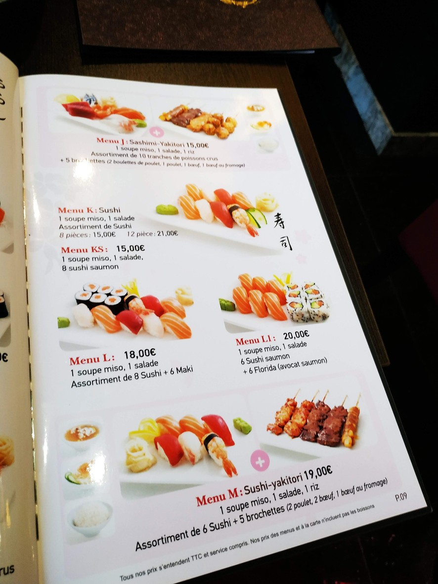 Matsuyama menu 1