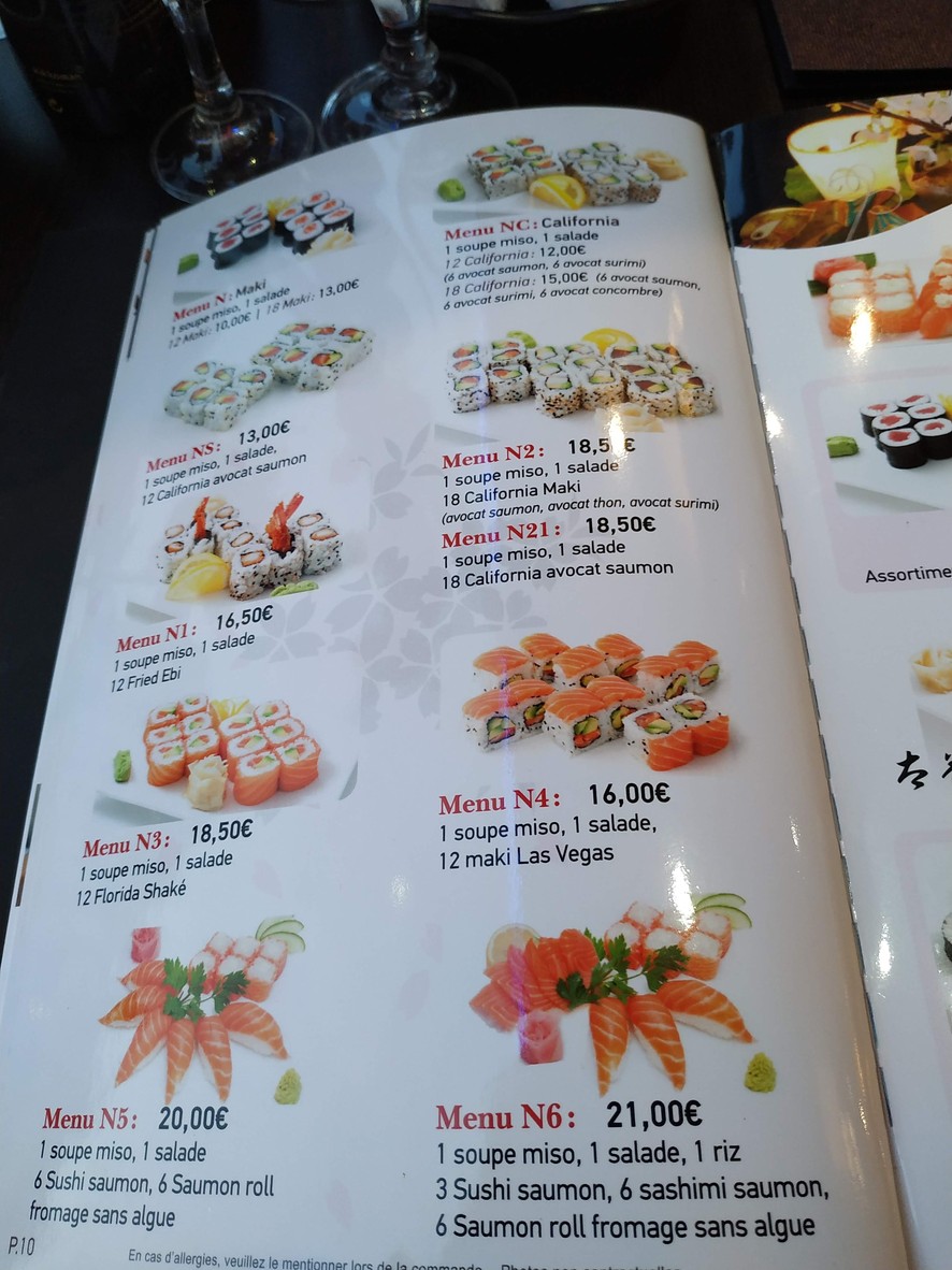 Matsuyama menu 2