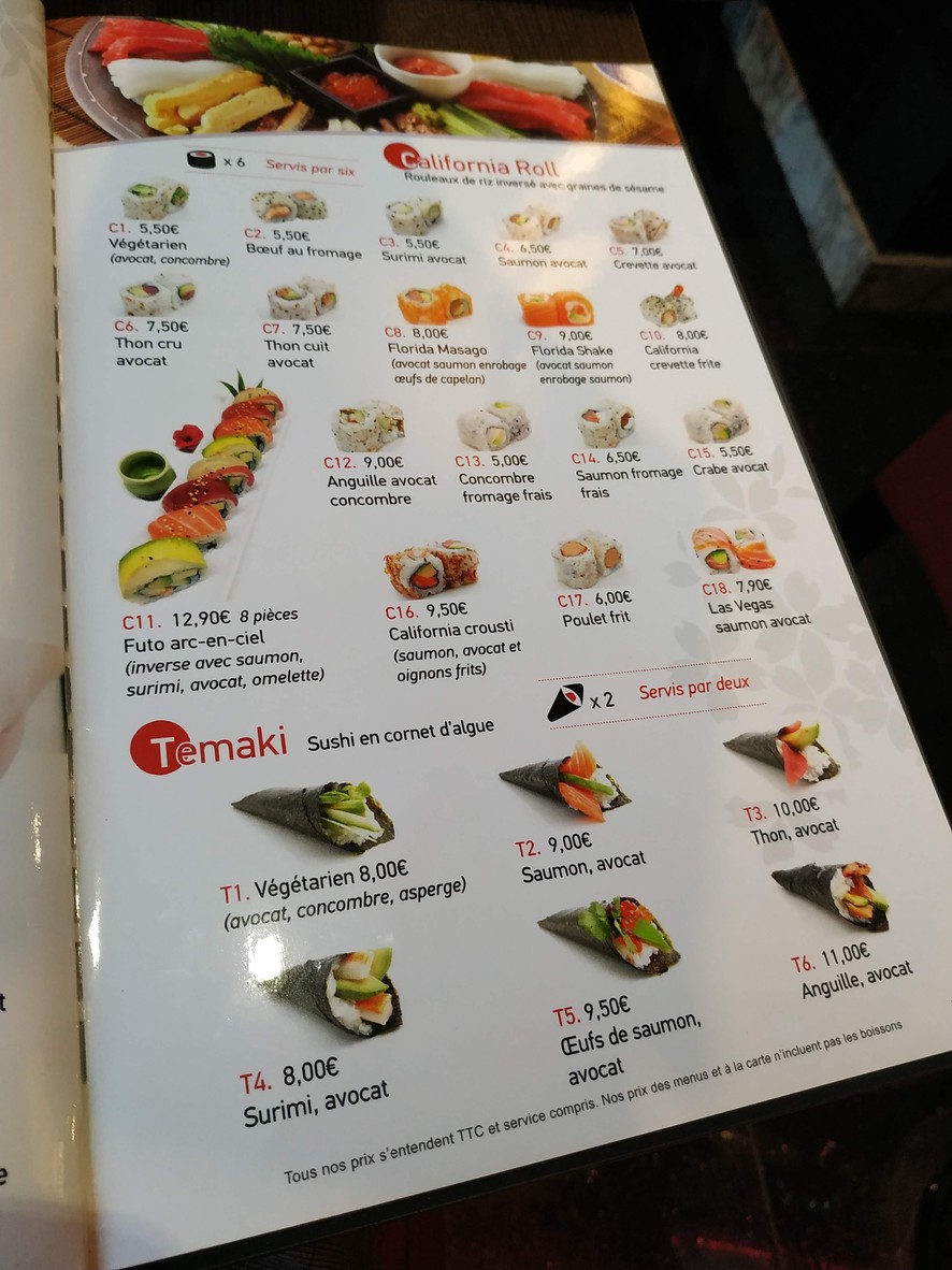 Matsuyama menu 3