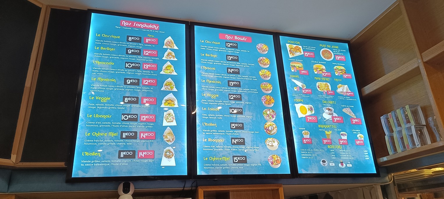 Kebab House Berlinois menu 1