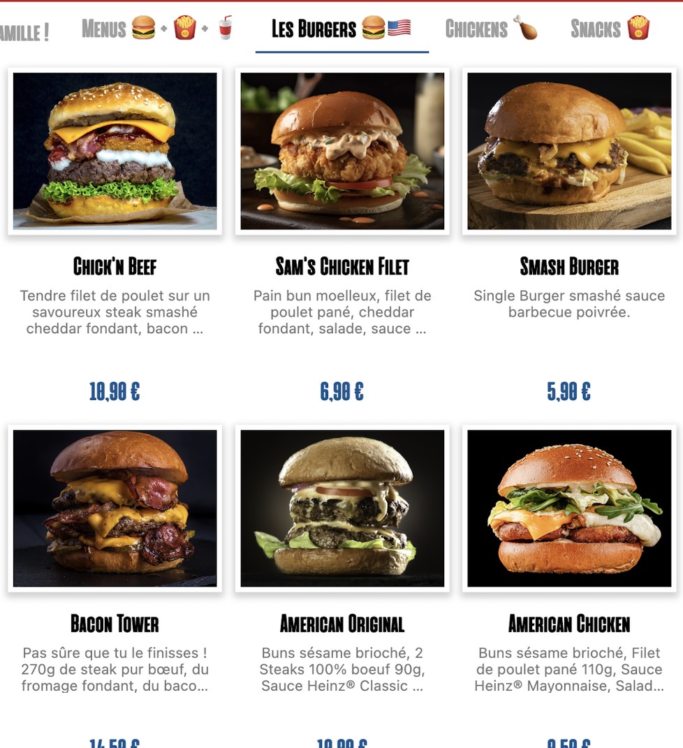 U's Canteen - Courbevoie menu 2