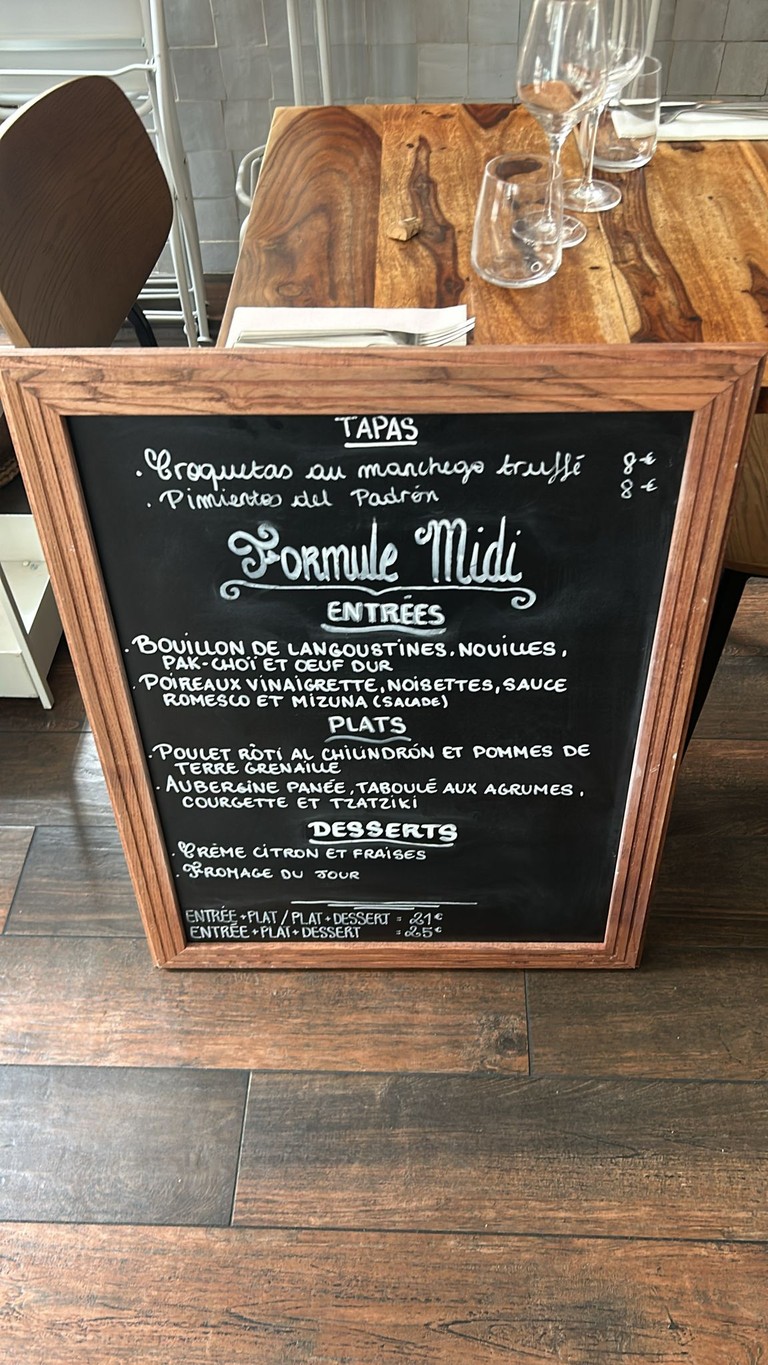 Restaurant Galerna menu 1