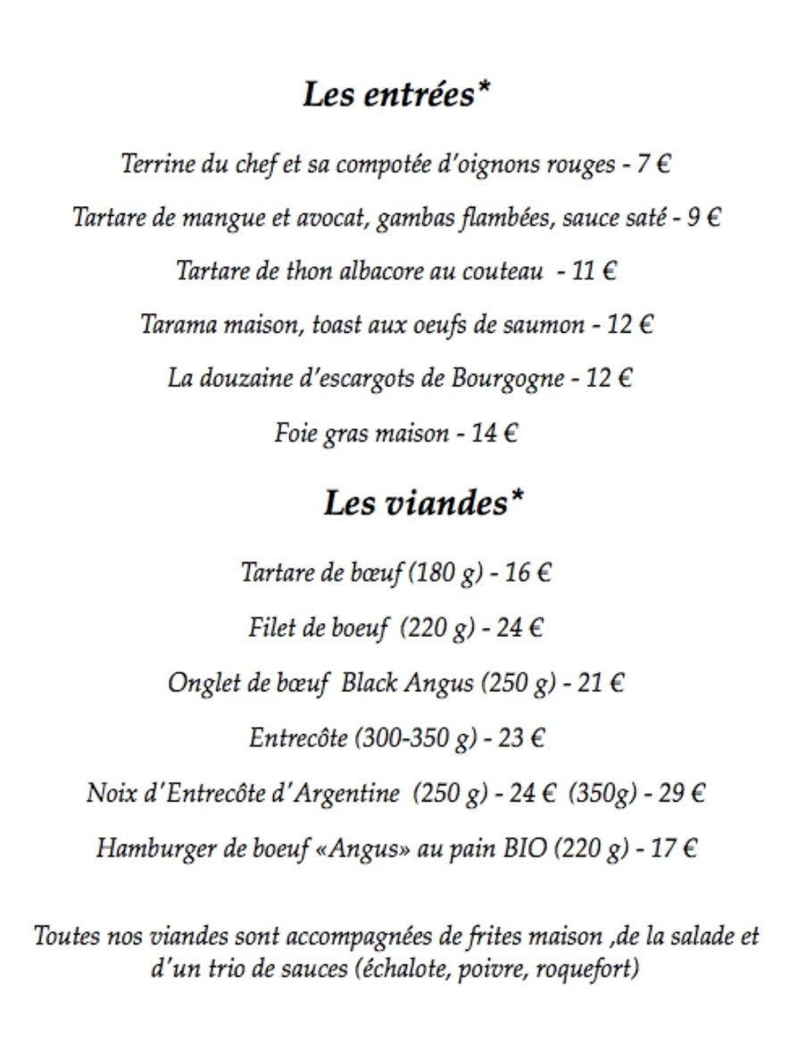 La Forge menu 1