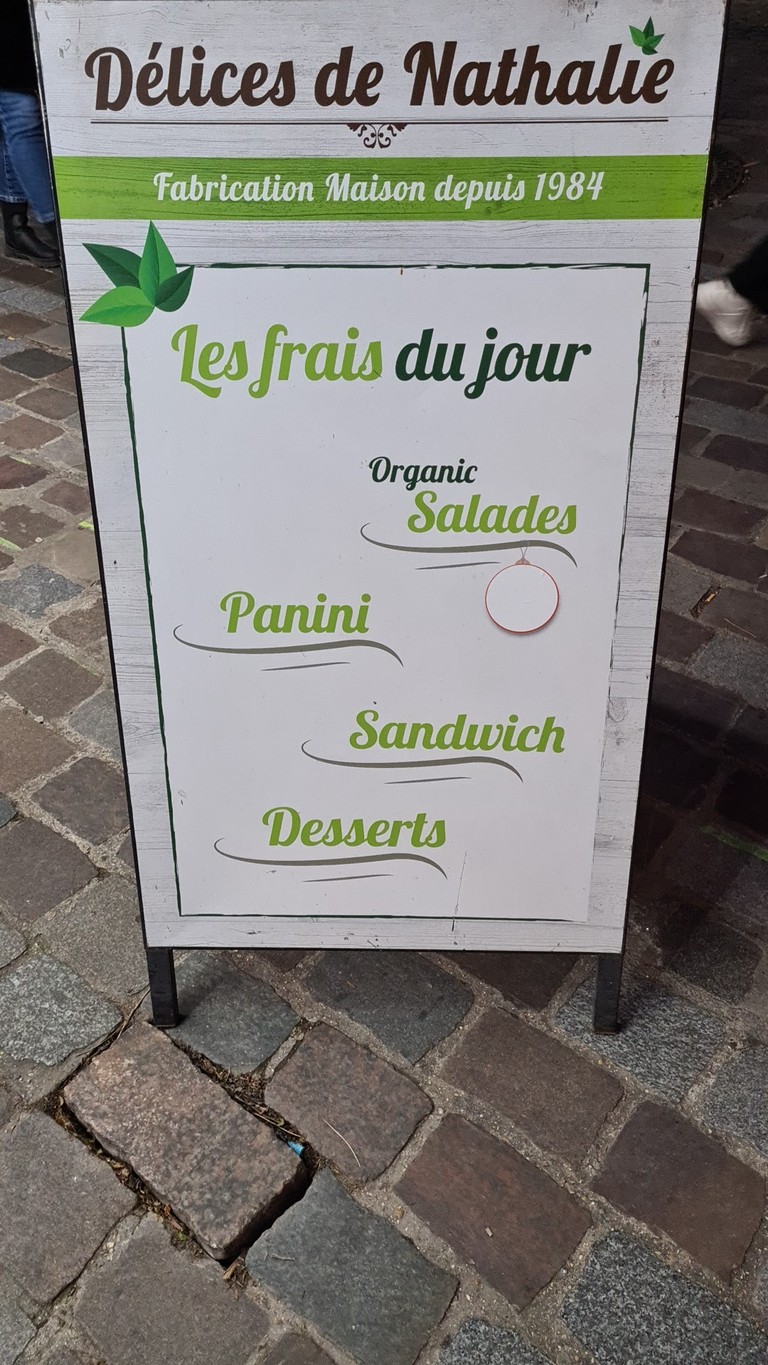 Délices de Nathalie menu 1