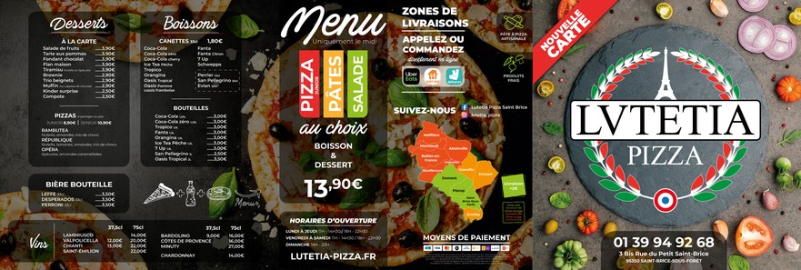 Lutetia pizza Saint-Brice