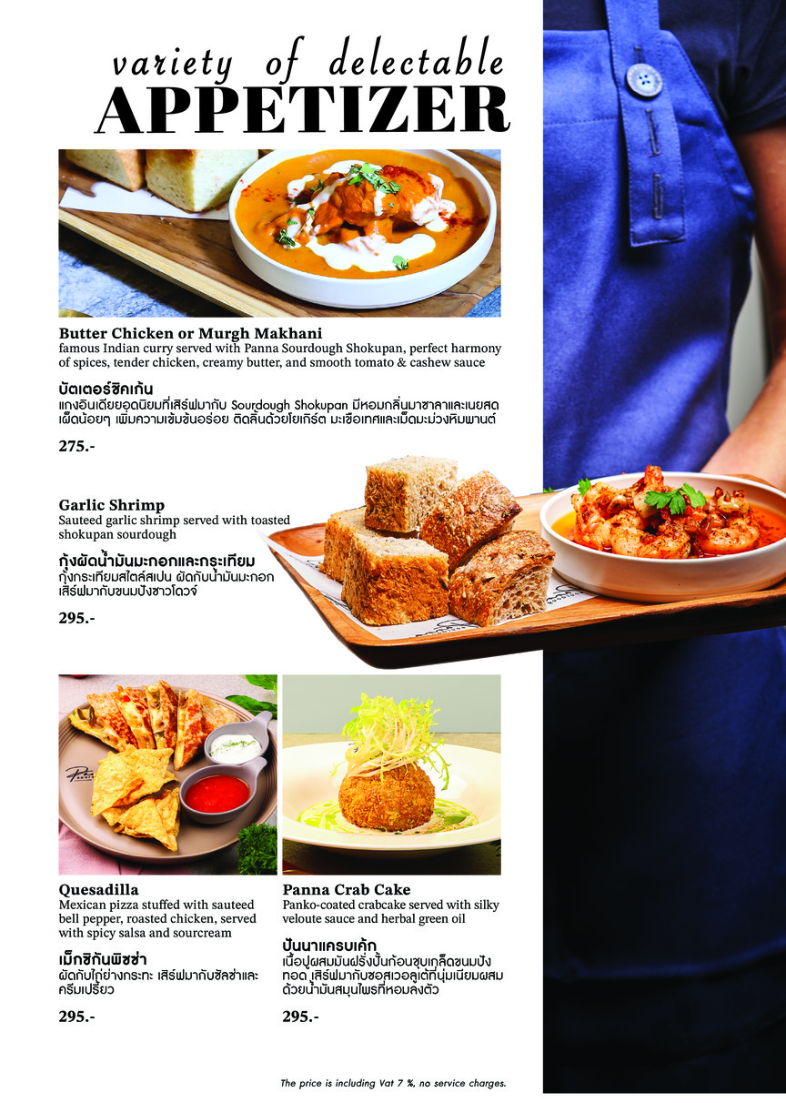 Panna Sourdough Craft Cafe at Silom menu 2