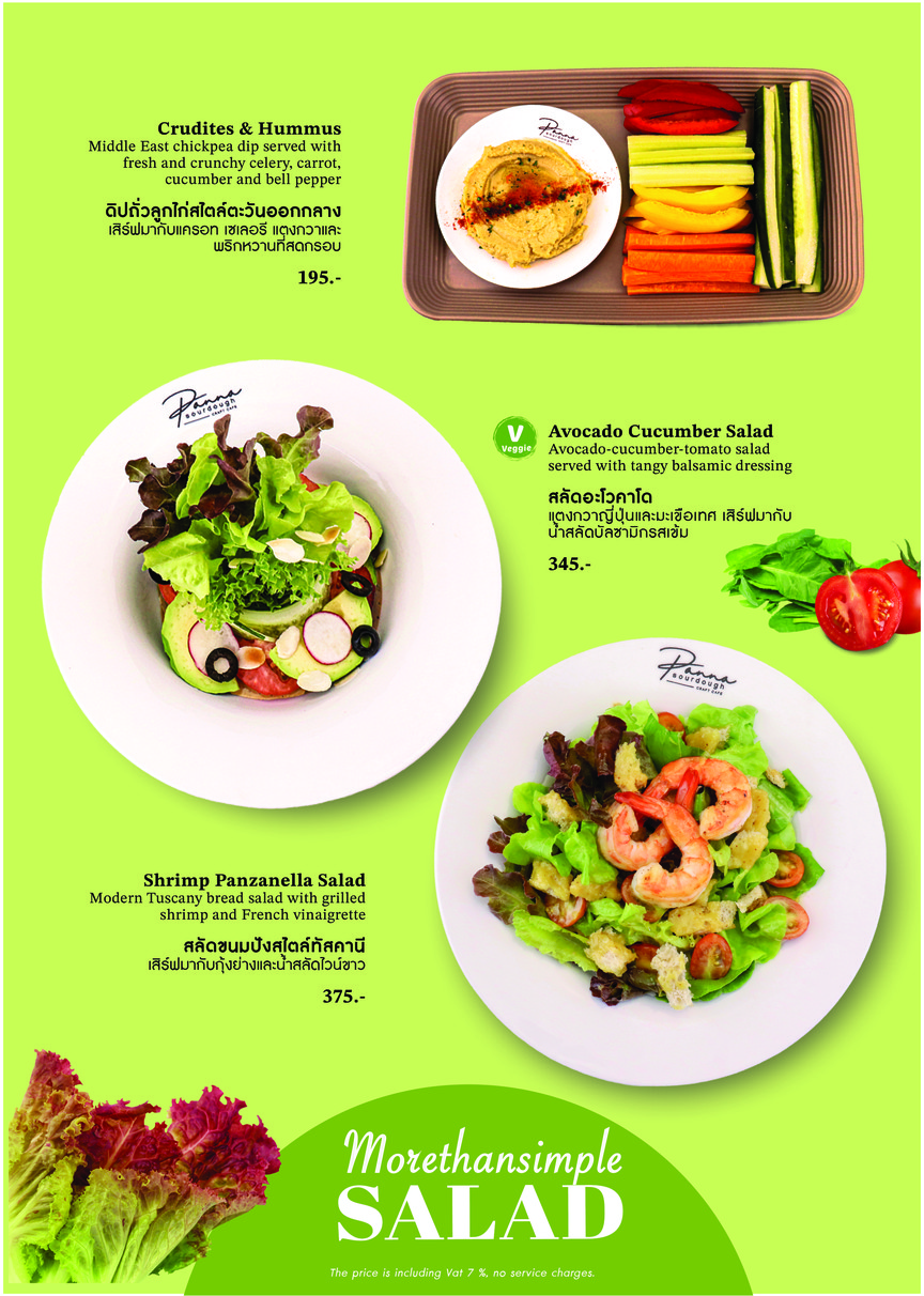 Panna Sourdough Craft Cafe at Silom menu 3