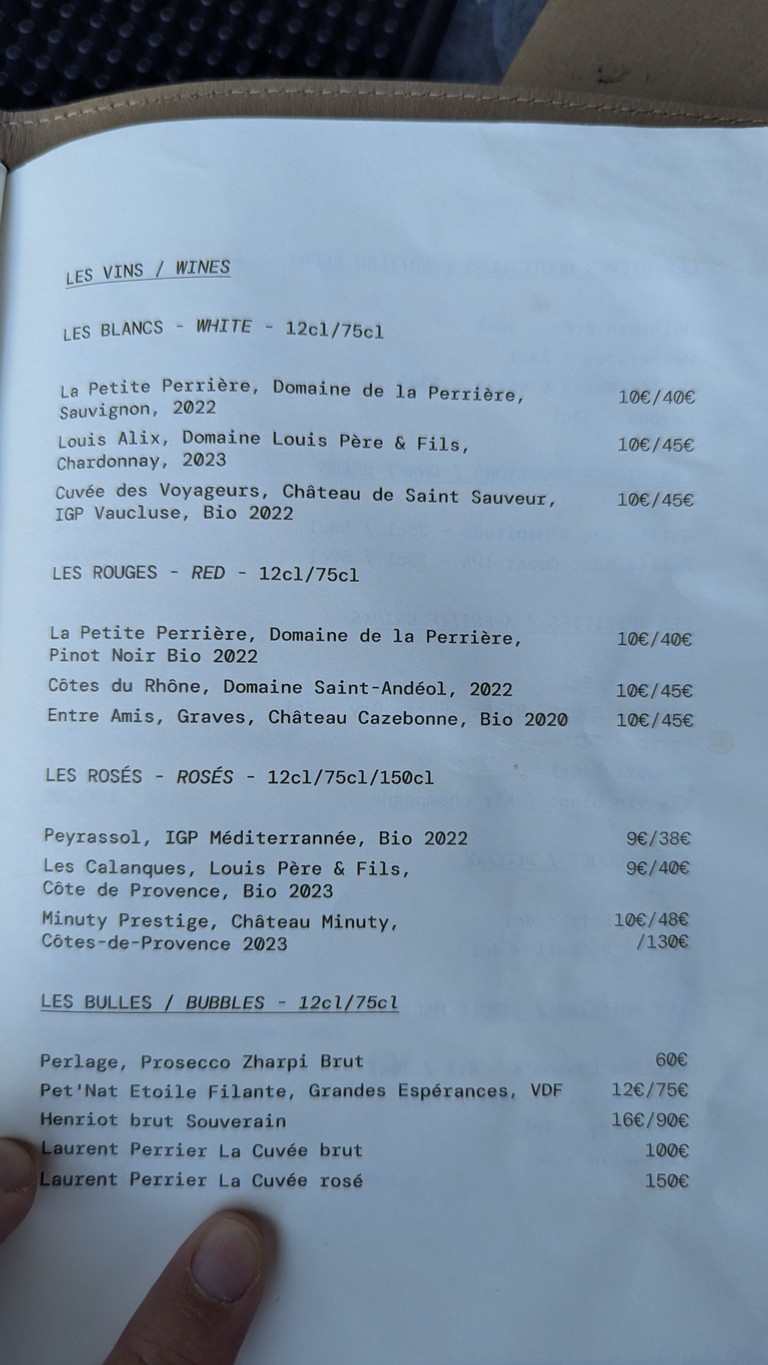 Le Chalet des Îles menu 5