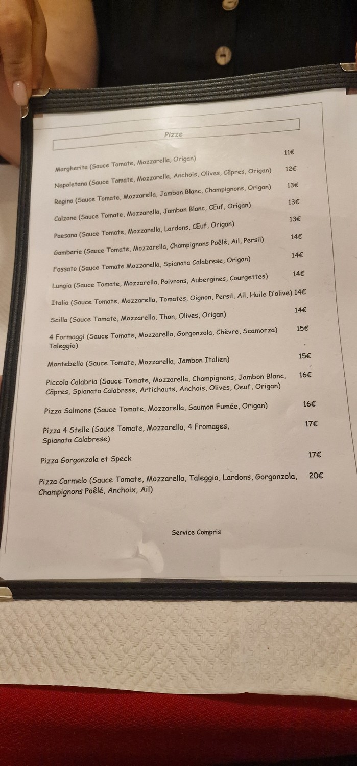 Piccola Calabria menu 2
