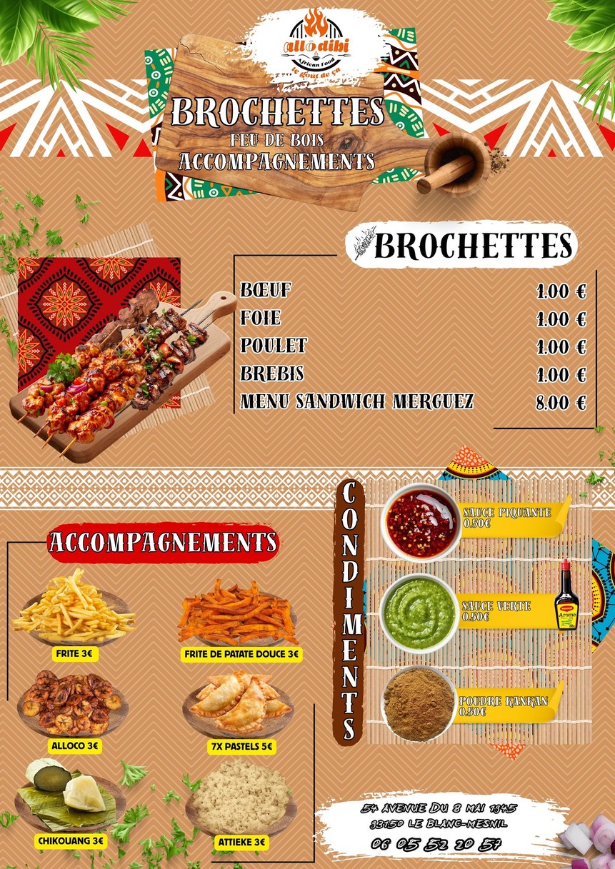 AlloDibi menu 2