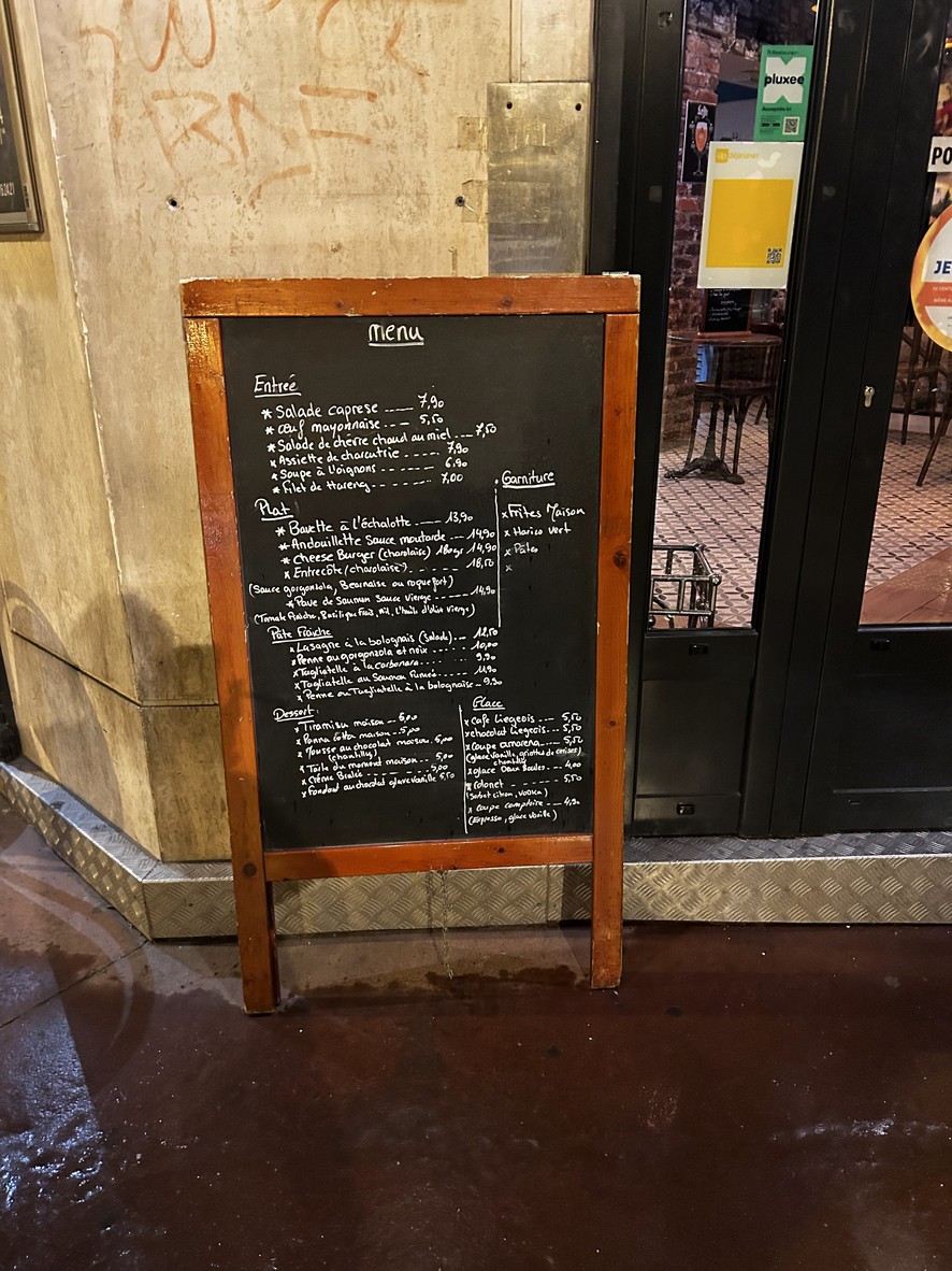 COMPTOIR DU MARCHE menu 1