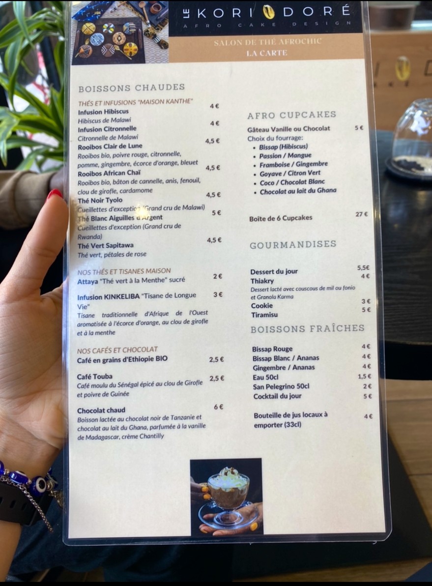 LE KORI DORÉ menu 2
