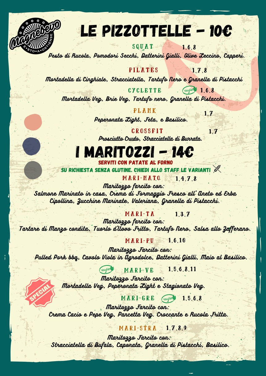 Magnebevo e sto a Ostiense menu 3