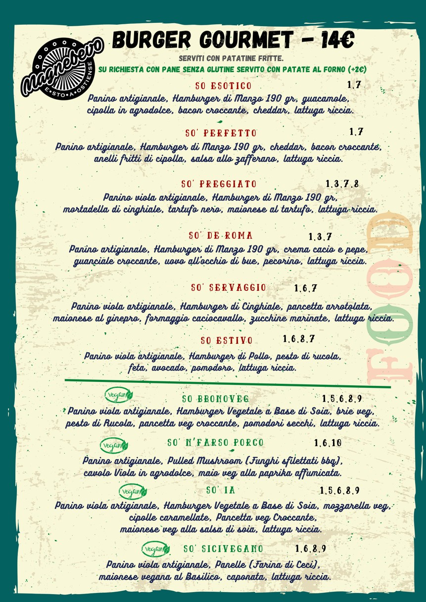 Magnebevo e sto a Ostiense menu 5